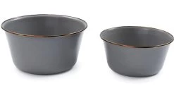 Barebones Enamel Mixing Bowl Set -Outdoor Camping Equipment Store opplanet barebones enamel mixing bowl set slate gray ckw 378 av 1