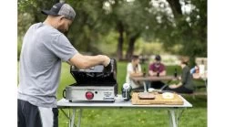 Camp Chef Versatop Portable Flat Top 250 Griddle -Outdoor Camping Equipment Store opplanet camp chef versatop grill 15000 btu hr burner black stainless ftg250 usage 5