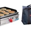 Camp Chef Versatop Portable Flat Top 250 Griddle -Outdoor Camping Equipment Store opplanet camp chef versatop grill 15000 btu hr burner black stainless with black carry bag cbftg250 main
