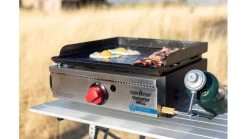 Camp Chef Versatop Portable Flat Top 250 Griddle -Outdoor Camping Equipment Store opplanet camp chef versatop grill 15000 btu hr burner multi ftg250 av 1