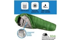 Hyke & Byke Katahdin Fill Power Hydrophobic Sleeping Bag W/ Advanced Synthetic, 625FP, 0F Degrees -Outdoor Camping Equipment Store opplanet hyke byke katahdin fill power hydrophobic sleeping bag w advanced synthetic 625fp 0f degrees 3538424791117 av 3