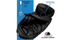 Hyke & Byke Snowmass Ultralight Down Sleeping Bag, 650FP, 0F Degrees 10 Hyke & Byke Snowmass Ultralight Down Sleeping Bag, 650FP, 0F Degrees -Outdoor Camping Equipment Store opplanet hyke byke snowmass ultralight down sleeping bag 650fp 0f degrees 8758755910 av 3
