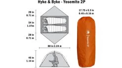 Hyke & Byke Yosemite Backpacking Tent W/ Footprint - 2 Person -Outdoor Camping Equipment Store opplanet hyke byke yosemite backpacking tent w footprint 2 person 11883286150 av 5