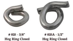 LEM Products Hog Rings -Outdoor Camping Equipment Store opplanet lem products 1 2in hog rings 100 count chrome 025a av 1