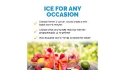 NewAir 50 Lbs Countertop Ice Maker -Outdoor Camping Equipment Store opplanet newair 50 lbs countertop ice maker black stainless steel ai 215ss av 5