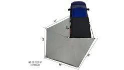 Overland Vehicle Systems Nomadic 270 LT Awning - Driver Side -Outdoor Camping Equipment Store opplanet overland vehicle systems nomadic 270 lt awning driver side dark gray cover with black cover universal 19559907 av 2