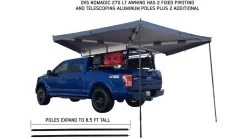 Overland Vehicle Systems Nomadic 270 LT Awning - Driver Side -Outdoor Camping Equipment Store opplanet overland vehicle systems nomadic 270 lt awning driver side dark gray cover with black cover universal 19559907 av 5