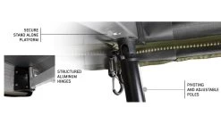 Overland Vehicle Systems Nomadic 270 LT Awning - Driver Side -Outdoor Camping Equipment Store opplanet overland vehicle systems nomadic 270 lt awning driver side dark gray cover with black cover universal 19559907 usage 8