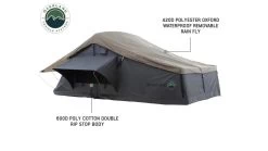 Overland Vehicle Systems Nomadic 4 Extended Roof Top Tent W/ Annex Base -Outdoor Camping Equipment Store opplanet overland vehicle systems nomadic 4 extended roof top tent 4 person w annex base dark gray green 75 x 122 x 51 in 18141936 av 2