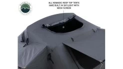 Overland Vehicle Systems Nomadic 4 Extended Roof Top Tent W/ Annex Base -Outdoor Camping Equipment Store opplanet overland vehicle systems nomadic 4 extended roof top tent 4 person w annex base dark gray green 75 x 122 x 51 in 18141936 av 6
