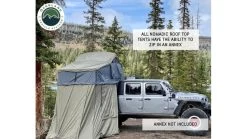 Overland Vehicle Systems Nomadic Extended Roof Top Tent - 4+ Person, 4 Season -Outdoor Camping Equipment Store opplanet overland vehicle systems nomadic extended roof top tent w green rain fly 4p 4s 18149936 av 15