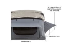 Overland Vehicle Systems Nomadic Extended Roof Top Tent - 4+ Person, 4 Season -Outdoor Camping Equipment Store opplanet overland vehicle systems nomadic extended roof top tent w green rain fly 4p 4s 18149936 av 2