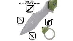 Reapr SLAMR Fixed Blade Knife -Outdoor Camping Equipment Store opplanet reapr slamr fixed blade knife 4 75in 420 stainless steel matte stainless 11010 av 3