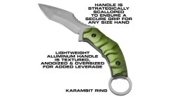 Reapr SLAMR Fixed Blade Knife -Outdoor Camping Equipment Store opplanet reapr slamr fixed blade knife 4 75in 420 stainless steel matte stainless 11010 av 4