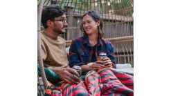 Rumpl Solid Sherpa Puffy Blanket -Outdoor Camping Equipment Store opplanet rumpl sherpa puffy forest rays 2 person tpsb fr1 2 av 4