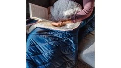 Rumpl Solid Sherpa Puffy Blanket -Outdoor Camping Equipment Store opplanet rumpl solid sherpa puffy blanket deepwater 1 person tosb sb1 1 av 4