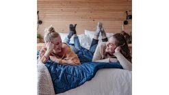 Rumpl Solid Sherpa Puffy Blanket -Outdoor Camping Equipment Store opplanet rumpl solid sherpa puffy blanket deepwater 1 person tosb sb1 1 av 5