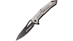 USMC Tanto Spring Assisted Knives W/Stampled Pocket Clip -Outdoor Camping Equipment Store opplanet usmc usmc framelock a o folding knife 3 5 black finish 3cr13 stainless blade gray anodized aluminum handle m a1060gy main